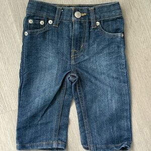 Levi’s Blue Baby Jeans | Classic Straight Leg Denim | Adjustable Waist Band